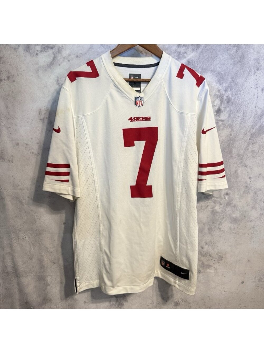Colin Kaepernick San Francisco 49ers Nike On Field Jersey #7 White Size Large L
